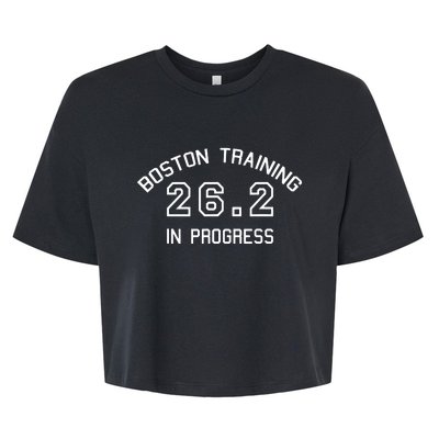 Boston 262 Marathon Training Bella+Canvas Jersey Crop Tee