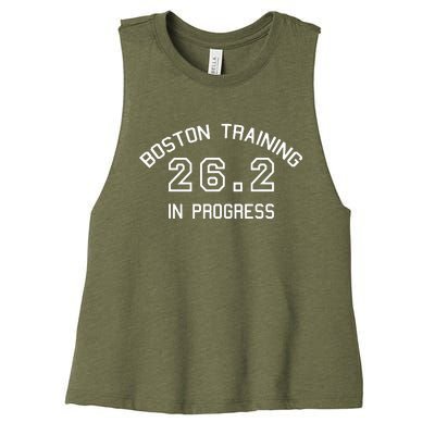 Boston 262 Marathon Training Women's Racerback Cropped Tank