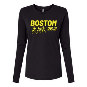 Boston 262 Miles Running Marathon Friend Support Gift Womens Cotton Relaxed Long Sleeve T-Shirt