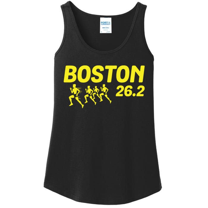 Boston 262 Miles Running Marathon Friend Support Gift Ladies Essential Tank