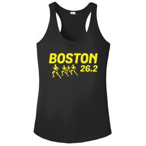 Boston 262 Miles Running Marathon Friend Support Gift Ladies PosiCharge Competitor Racerback Tank