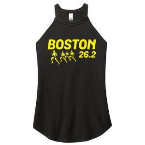 Boston 262 Miles Running Marathon Friend Support Gift Women's Perfect Tri Rocker Tank