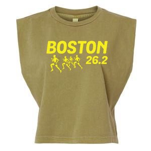 Boston 262 Miles Running Marathon Friend Support Gift Garment-Dyed Women's Muscle Tee