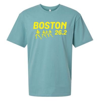 Boston 262 Miles Running Marathon Friend Support Gift Sueded Cloud Jersey T-Shirt