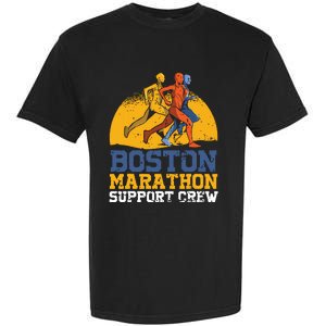 Boston 2024 Marathon Runner 262 Miles Support Crew Garment-Dyed Heavyweight T-Shirt