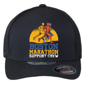 Boston 2024 Marathon Runner 262 Miles Support Crew Flexfit Unipanel Trucker Cap