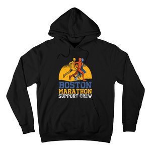 Boston 2024 Marathon Runner 262 Miles Support Crew Hoodie