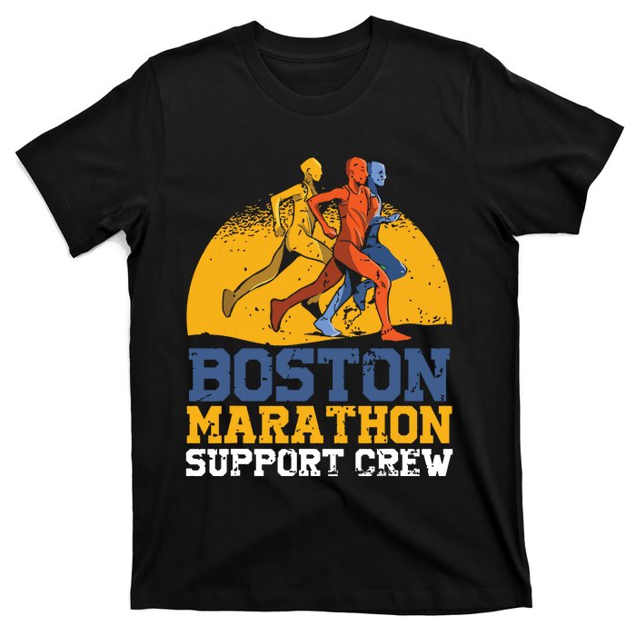 Boston 2024 Marathon Runner 262 Miles Support Crew T-Shirt