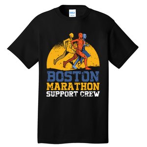 Boston 2024 Marathon Runner 262 Miles Support Crew Tall T-Shirt