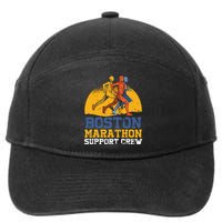 Boston 2024 Marathon Runner 262 Miles Support Crew 7-Panel Snapback Hat