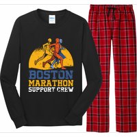 Boston 2024 Marathon Runner 262 Miles Support Crew Long Sleeve Pajama Set