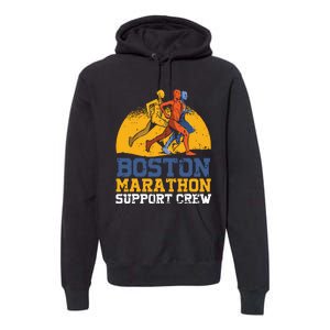 Boston 2024 Marathon Runner 262 Miles Support Crew Premium Hoodie