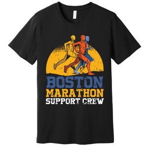 Boston 2024 Marathon Runner 262 Miles Support Crew Premium T-Shirt