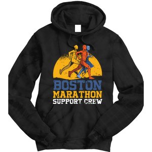 Boston 2024 Marathon Runner 262 Miles Support Crew Tie Dye Hoodie