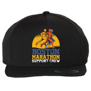 Boston 2024 Marathon Runner 262 Miles Support Crew Wool Snapback Cap