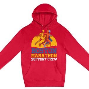 Boston 2024 Marathon Runner 262 Miles Support Crew Premium Pullover Hoodie