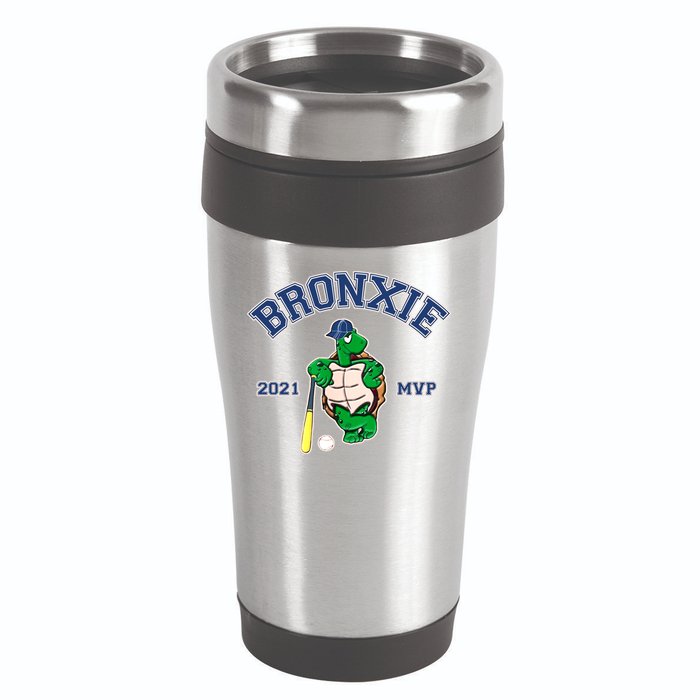 Bronxie 2021 MVP Baseball Turtle Logo 16oz Travel Tumbler