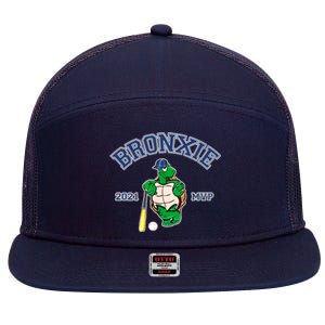 Bronxie 2021 MVP Baseball Turtle Logo 7 Panel Mesh Trucker Snapback Hat