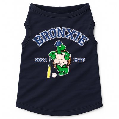 Bronxie 2021 MVP Baseball Turtle Logo Doggie Tank
