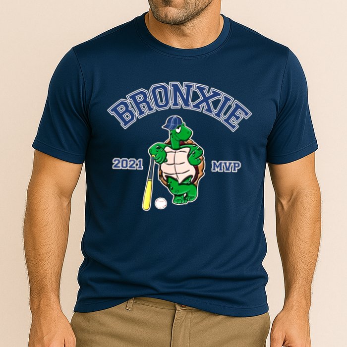Bronxie 2021 MVP Baseball Turtle Logo Cooling Performance Crew T-Shirt