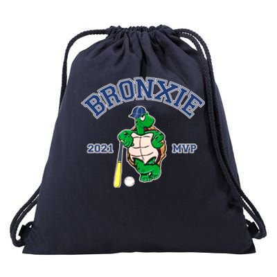 Bronxie 2021 MVP Baseball Turtle Logo Drawstring Bag