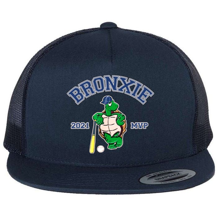 Bronxie 2021 MVP Baseball Turtle Logo Flat Bill Trucker Hat