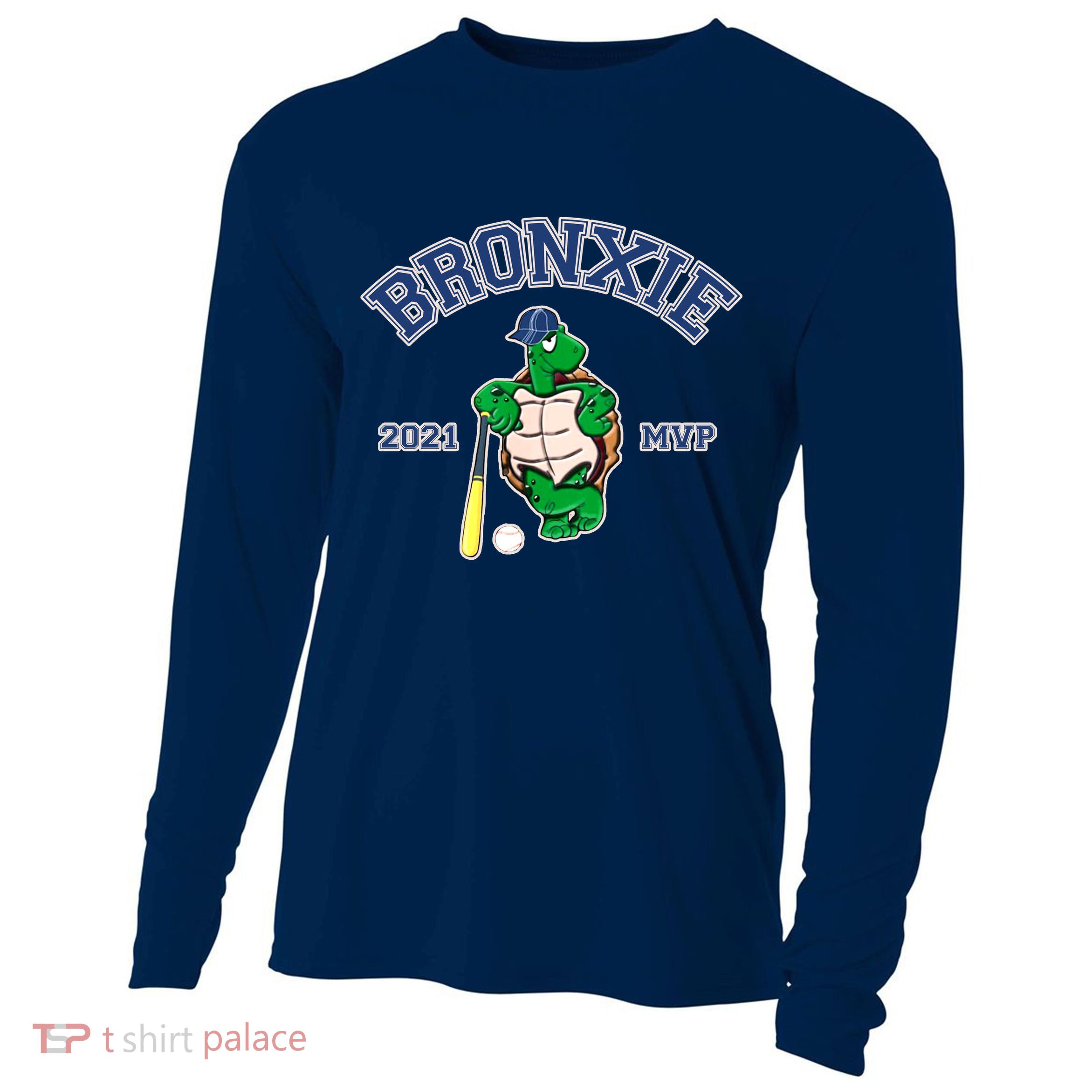 Bronxie 2021 MVP Baseball Turtle Logo Cooling Performance Long Sleeve Crew