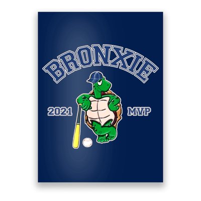 Bronxie 2021 MVP Baseball Turtle Logo Poster