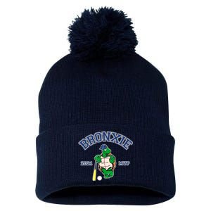 Bronxie 2021 MVP Baseball Turtle Logo Pom Pom 12in Knit Beanie