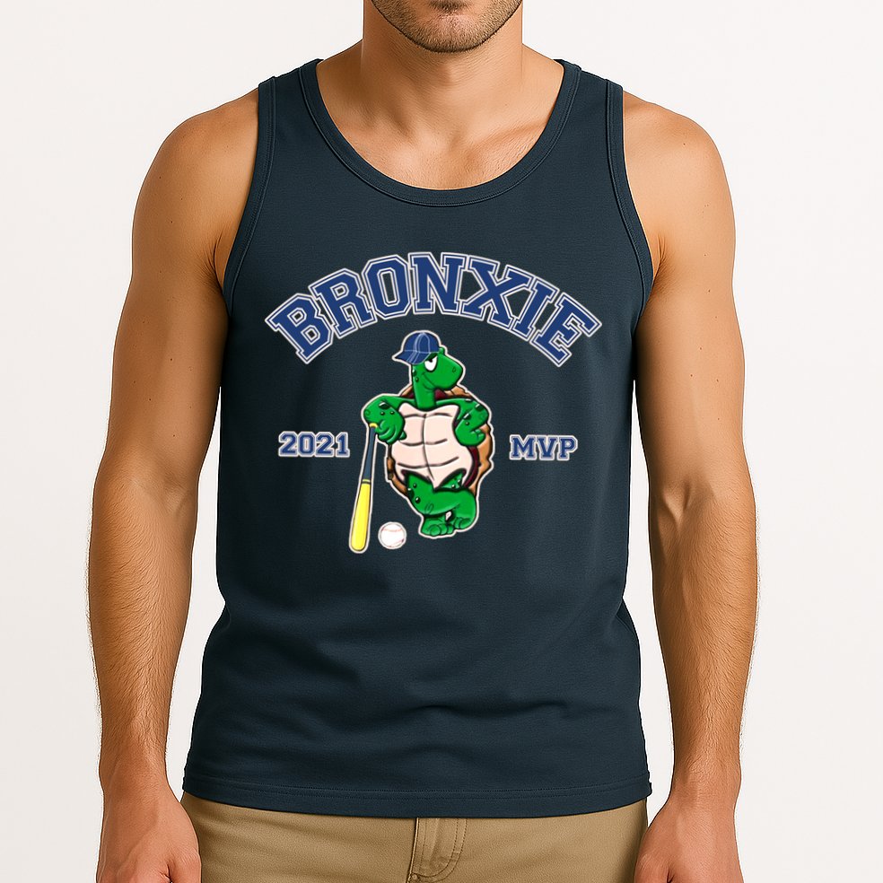 Bronxie 2021 MVP Baseball Turtle Logo Tank Top