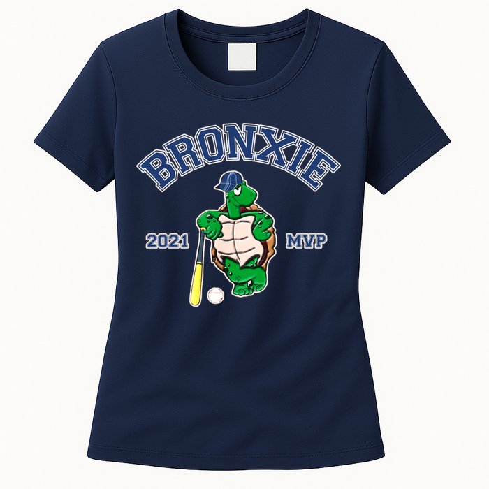 Bronxie 2021 MVP Baseball Turtle Logo Womens T-Shirt