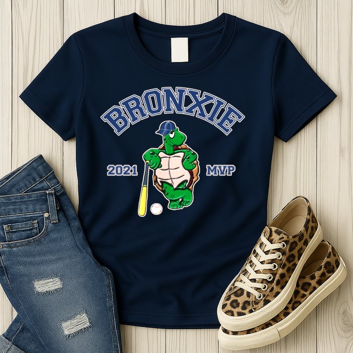 Bronxie 2021 MVP Baseball Turtle Logo Womens T-Shirt