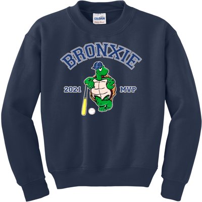 Bronxie 2021 MVP Baseball Turtle Logo Kids Sweatshirt