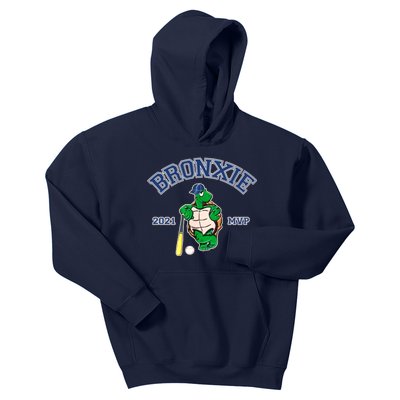 Bronxie 2021 MVP Baseball Turtle Logo Kids Hoodie