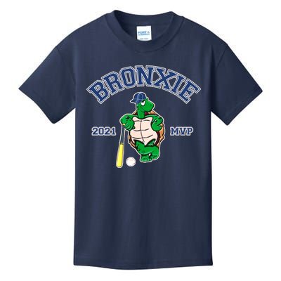 Bronxie 2021 MVP Baseball Turtle Logo Kids T-Shirt