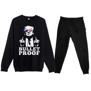 Bulletproof 2024 Presidential Candidate 45 Premium Crewneck Sweatsuit Set