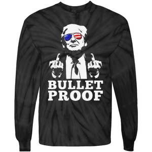 Bulletproof 2024 Presidential Candidate 45 Tie-Dye Long Sleeve Shirt