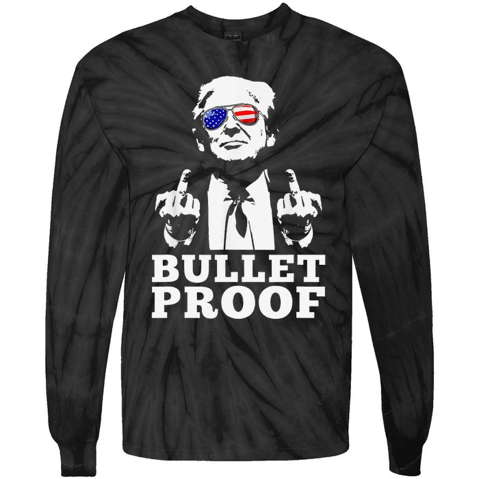 Bulletproof 2024 Presidential Candidate 45 Tie-Dye Long Sleeve Shirt