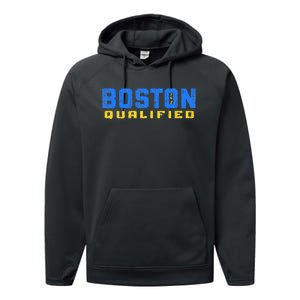 Boston 26.2 Qualified Runner In Training Qualifier Performance Fleece Hoodie