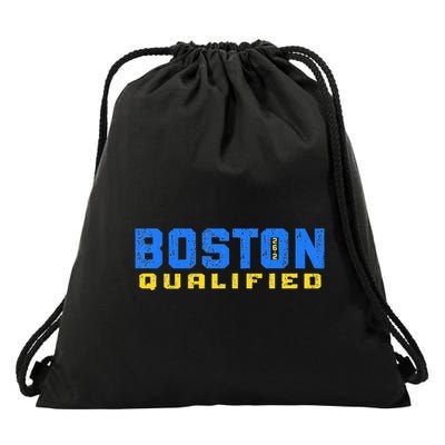 Boston 26.2 Qualified Runner In Training Qualifier Drawstring Bag