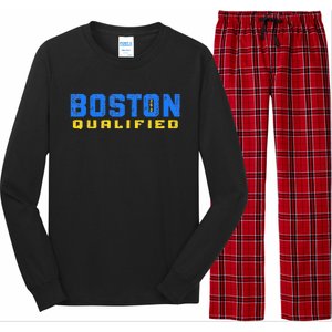 Boston 26.2 Qualified Runner In Training Qualifier Long Sleeve Pajama Set