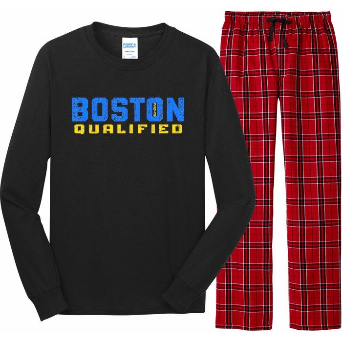 Boston 26.2 Qualified Runner In Training Qualifier Long Sleeve Pajama Set