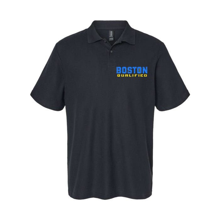 Boston 26.2 Qualified Runner In Training Qualifier Softstyle Adult Sport Polo