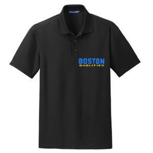 Boston 26.2 Qualified Runner In Training Qualifier Dry Zone Grid Polo