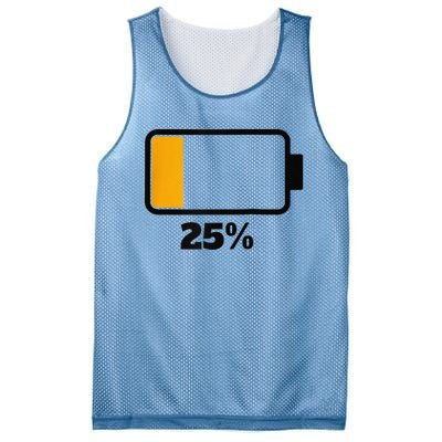 Battery 25 Remaining Battery Dead Battery Low Raglan Baseball Mesh Reversible Basketball Jersey Tank