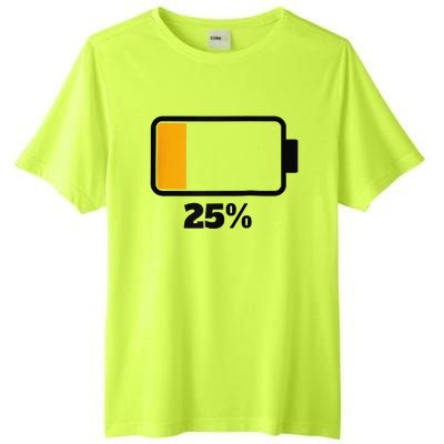 Battery 25 Remaining Battery Dead Battery Low Raglan Baseball Tall Fusion ChromaSoft Performance T-Shirt