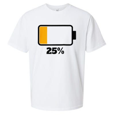 Battery 25 Remaining Battery Dead Battery Low Raglan Baseball Sueded Cloud Jersey T-Shirt