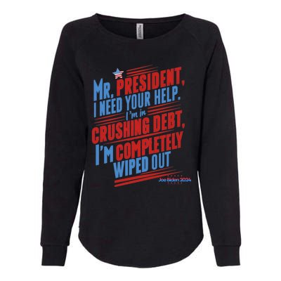 Biden 2024 Rally Lines Election Patriotic Political Humor Gift Womens California Wash Sweatshirt