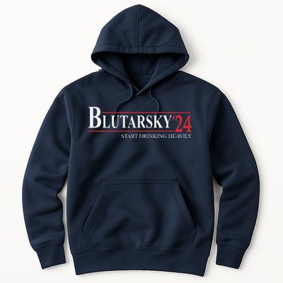 Blutarsky 2024 Start Drinking Heavily Funny Political Hoodie