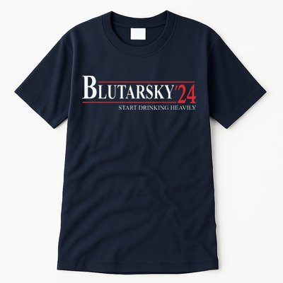 Blutarsky 2024 Start Drinking Heavily Funny Political Tall T-Shirt